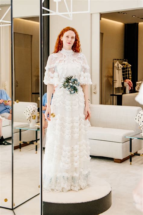 karen elson versace wedding dress